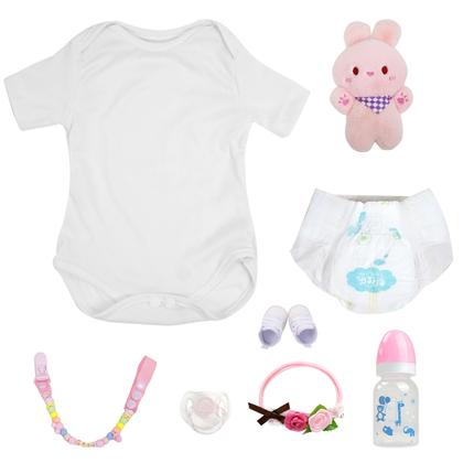 Imagem de Boneca Bebê Reborn Realista Brastoy Original 100% Silicone Pode Dar Banho Conjunto de Roupa Chupeta Mamadeira e Pelúcia