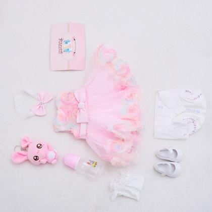 Imagem de Boneca Bebê Reborn Realista Brastoy Original 55 cm Silicone Kit Conjunto de Roupa Mamadeira Certidão Fralda e Pelúcia