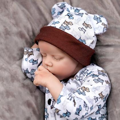 Imagem de Boneca Bebê Reborn Realista Brastoy Silicone Conjunto de Roupa Chupeta Mamadeira e Pelúcia Original Completo