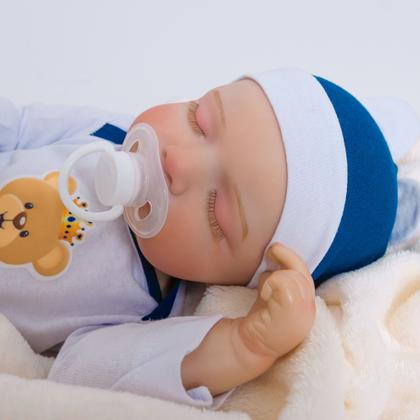 Imagem de Boneca Bebê Reborn Rosale Em Silicone Realista Pode dar Banho 