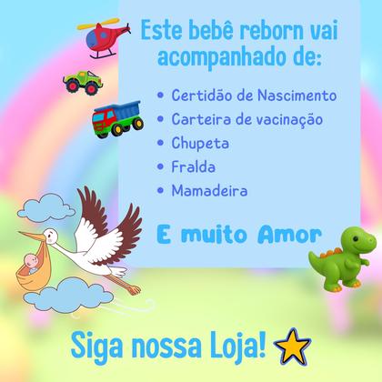 Imagem de Boneca Bebê Reborn Rosale Em Silicone Realista Pode dar Banho 