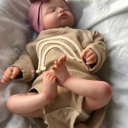Imagem de Boneca Bebê Reborn Rosale Siliconada Realista Pode dar Banho