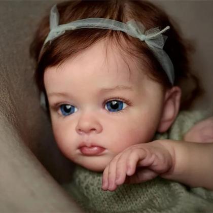 Imagem de Boneca Bebê Reborn Silicone Realista 48cm Original Kit Acessórios Conjunto Roupa Mamadeira Chupeta Pelúcia Fralda