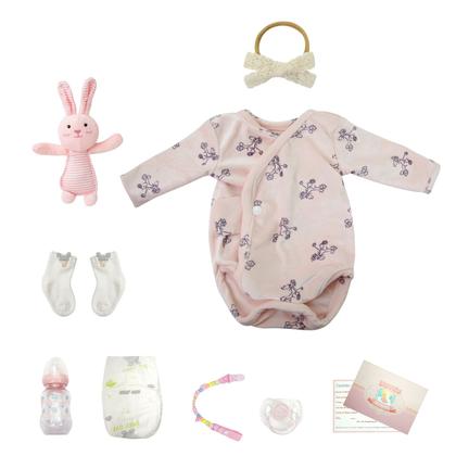 Imagem de Boneca Bebê Reborn Silicone Realista 48cm Original Kit Acessórios Conjunto Roupa Mamadeira Chupeta Pelúcia Fralda Certidão