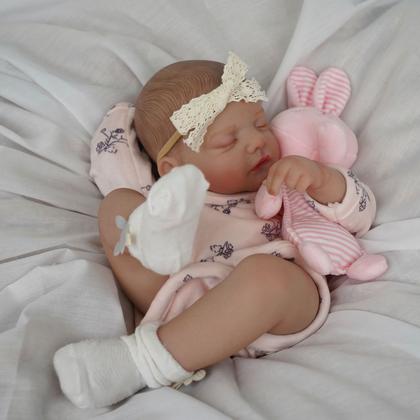Imagem de Boneca Bebê Reborn Silicone Realista 48cm Original Kit Acessórios Conjunto Roupa Mamadeira Chupeta Pelúcia Fralda Certidão