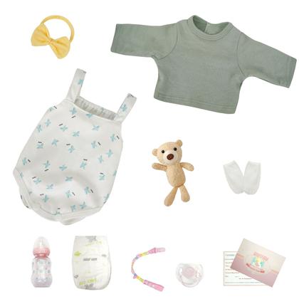 Imagem de Boneca Bebê Reborn Silicone Realista 48cm Original Kit Acessórios Conjunto Roupa Mamadeira Chupeta Pelúcia Fralda Certidão