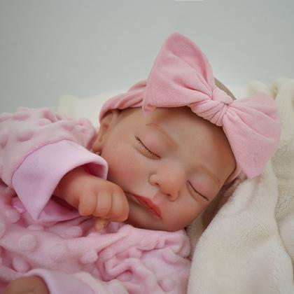 Imagem de Boneca Bebê Reborn Silicone Realista 48cm Original Kit Acessórios Conjunto Roupa Mamadeira Chupeta Pelúcia Fralda