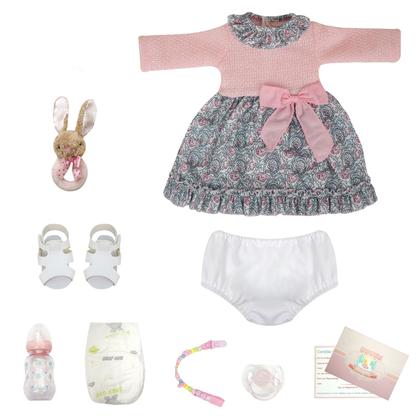 Imagem de Boneca Bebê Reborn Silicone Realista 55cm Original Kit Acessórios Conjunto Roupa Mamadeira Chupeta Pelúcia Fralda Certidão
