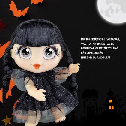 Imagem de Boneca Bravezinha Vandinha Wandinha Addams 40cm C/ Acessórios - Wednesday - Bee Toys