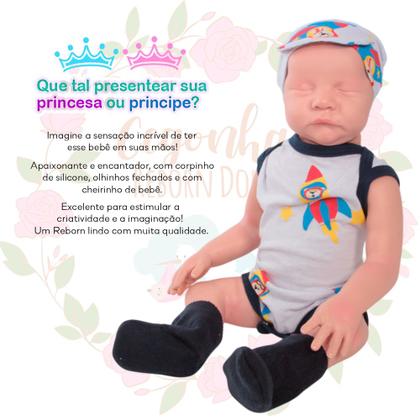 Imagem de Boneca Careca Olhos Fechados Bolsa Completa e Roupinha