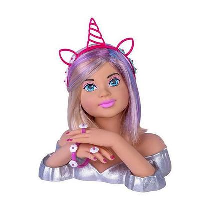 Imagem de Boneca - Charmosa Busto Rainbow Edition - Tiara de Unicornio - 2578 COTIPLAS