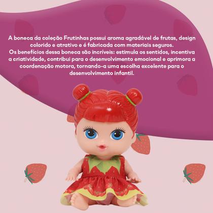 Imagem de Boneca Coleção Frutinhas Morango Com Cheirinho Cotiplás