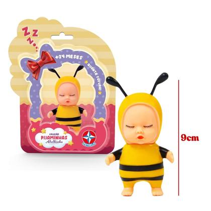 Imagem de Boneca Coleção Pijaminhas Abelhinha 9cm Bebezinhas Estrela