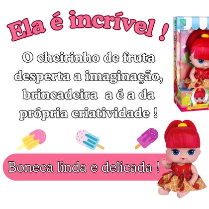 Imagem de Boneca Coleção Sorvetinho C/ Cheirinho de Fruta - Super Toys