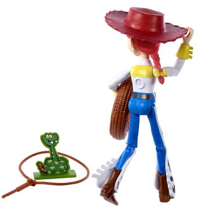 Imagem de Boneca Colecionável Articulada Cowgirl Vaqueira Menina Jessie  Personagem Boiadeira Da Coleção Filme Desenho Infantil Toy Story Disney  Mattel