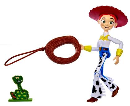 Imagem de Boneca Colecionável Articulada Cowgirl Vaqueira Menina Jessie  Personagem Boiadeira Da Coleção Filme Desenho Infantil Toy Story Disney  Mattel
