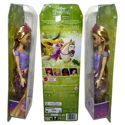 Imagem de Boneca Colecionável Princesa Menina Rapunzel - Personagem Enrolados Disney - Mattel Brinquedos