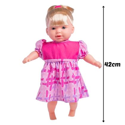 Imagem de Boneca Com Cabelo E Chupeta Fala 113 Frases Menina Infantil Totsy Brinquedos Super Toys
