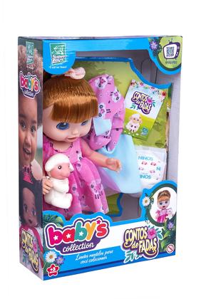 Imagem de Boneca Conto De Fadas Ruiva Babys Collection Supertoys