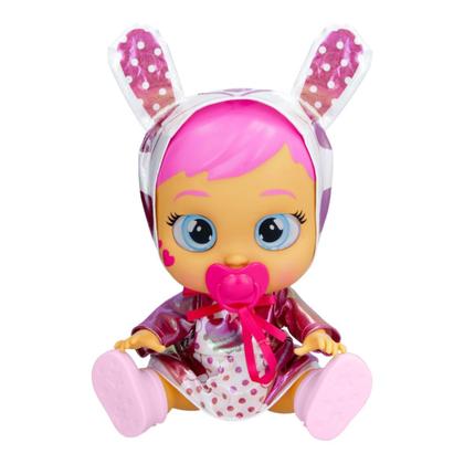 Imagem de Boneca Cry Babies Stars Coney com Chupeta Mamadeira Emite Sons Fantasia Coelho Multikids BR2236