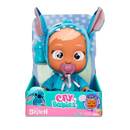 Imagem de Boneca Cry Babies Stitch Disney Interativa Chora De Verdade 25 cm