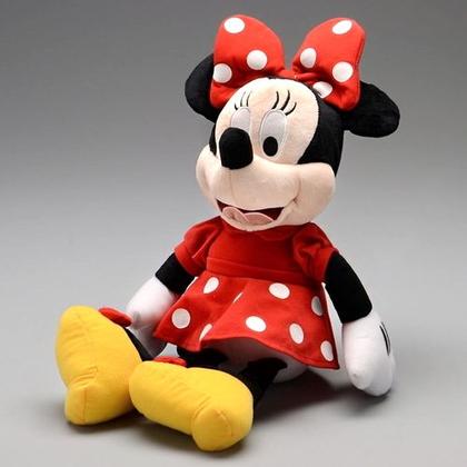 Imagem de Boneca da Minnie e Boneco do Mickey de Pelúcia com Falas em Português + Copos com Orelhas