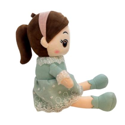 Imagem de Boneca de Pelúcia com Vestido e Laço - Verde - 70cm - 1 unidade - Rizzo