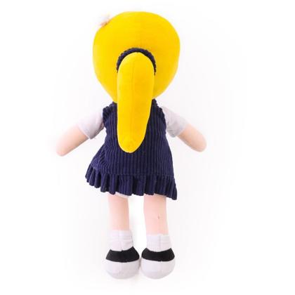 Imagem de Boneca de Pelúcia Flora com Vestido Marinho 35CM