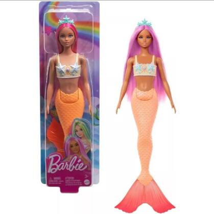 Imagem de Boneca de sereia Barbie Fantasy Pink Hair