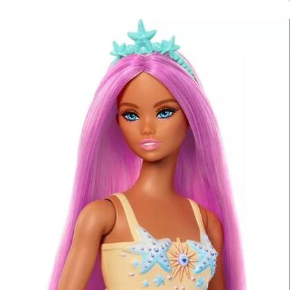Imagem de Boneca de sereia Barbie Fantasy Pink Hair