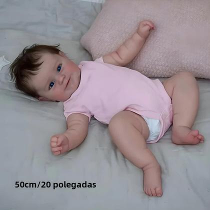Imagem de Boneca De Silicone Reborn De 50cm, 20 Polegadas, Realista, Brinquedo De Vestir Para Crianças,