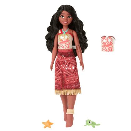 Imagem de Boneca Disney Moana 2 Nadadora com Pet Color Change Mattel