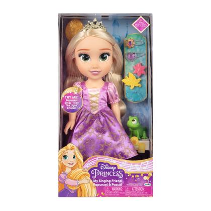 Disney Rapunzel Doll with Pascal ラプンツェル Boneca Disney Princess Rapunzel Singing com Pascal 35 cm com Acc