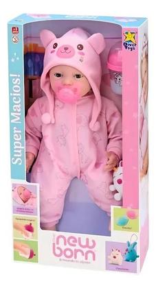 Imagem de Boneca diver new born - brincando de pijama - menina