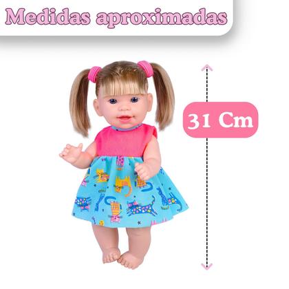 Imagem de Boneca Doutora Malu Médica Articulada 31Cm com Acessórios