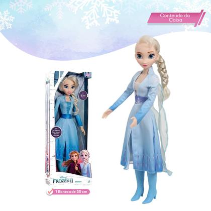 Imagem de Boneca Elsa Mini My Size Frozen Articulada 55cm Baby Brink