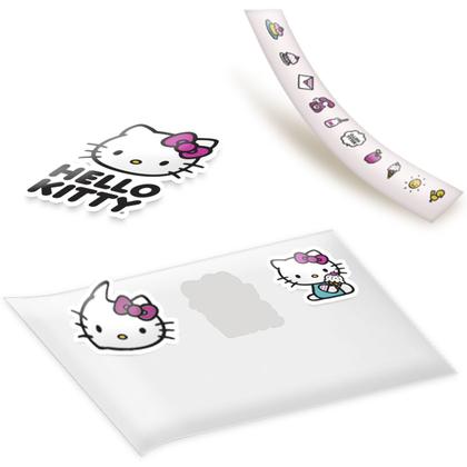 Imagem de Boneca Em Vinil Macio Personagem Hello Kitty Para Maquiar e Customizar Com Tatuagem - Samba Toys