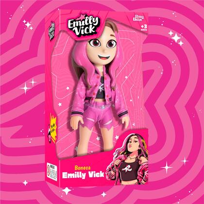 Imagem de Boneca Emilly Vick Dos Rosa Baby Brink
