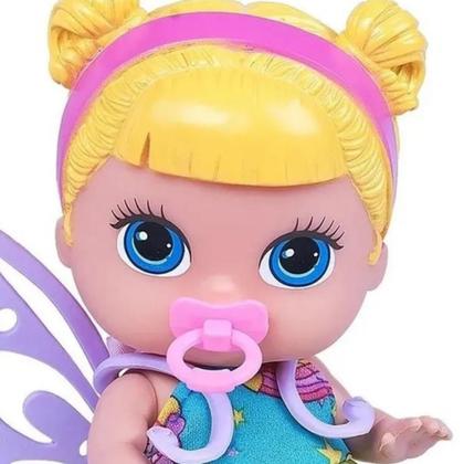 Imagem de Boneca Fada Baby Collection Mini Loira Menina Vinil 19cm