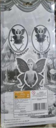 Imagem de Boneca Fada Bailarina Tipo Barbie Articulada Com Glitter Nas Asas e Escova de Cabelo - Ballet