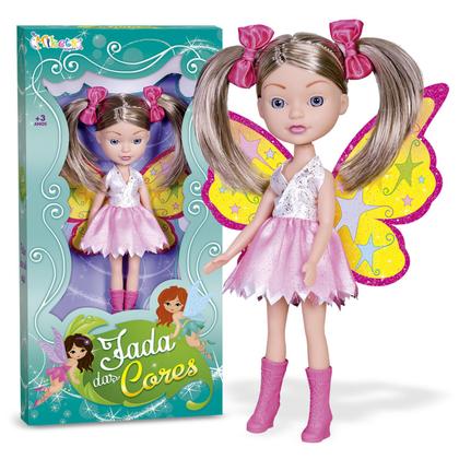 Imagem de Boneca Fada de Brinquedo Baby Fadinha Cores Sortidas Menina