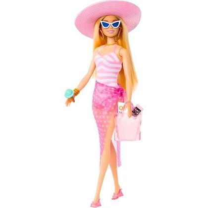 Imagem de Boneca Fashion Barbie Dia de Praia Malibu HPL73 Mattel