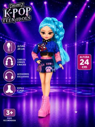 Imagem de Boneca Fashion Doll K-Pop 24cm Colecionável Estilo Pop Coreano Multikids - BR2772 -