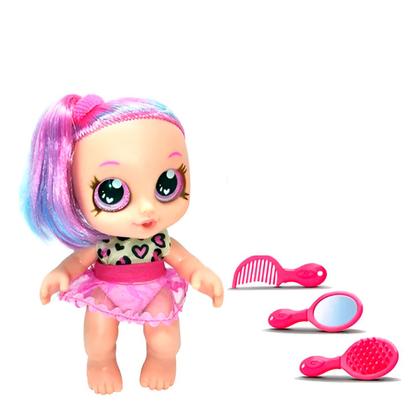 Imagem de Boneca Fashion Estilosa 26cm Cabelo Colorido Infantil +3 Ano