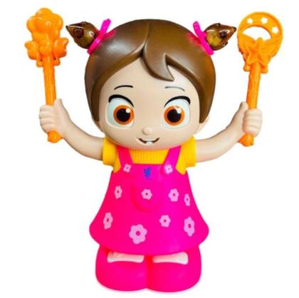 Imagem de Boneca Fofinha Rosa Pula Pula Divertida Luzes Sons