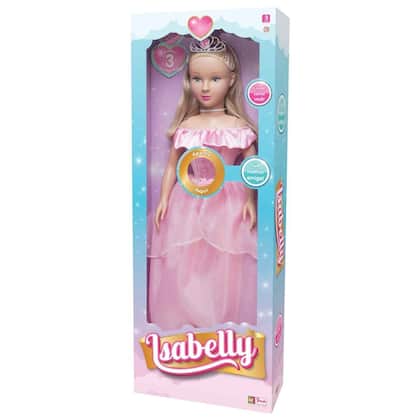 Imagem de Boneca Gigante Isabelly Princesa Musical 80cm  Brink Model  Canta 3 Canções Crianças +3 Anos