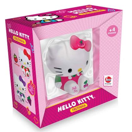 Imagem de Boneca Hello Kitty Frutinhas Original  Líder Brinquedos  Em Vinil Atóxico 12cm Com Cheirinho