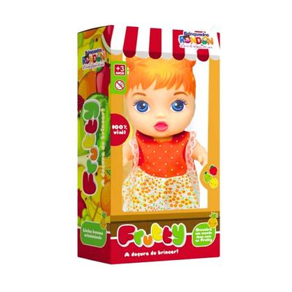 Imagem de Boneca Infantil 100% Vinil Frutty Brinquedo Menina