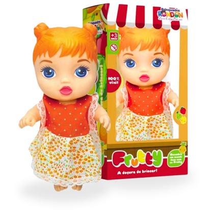 Imagem de Boneca Infantil 100% Vinil Frutty Brinquedo Menina