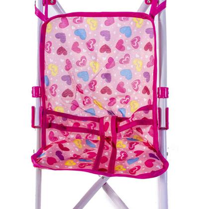 Imagem de Boneca Infantil Bebê Negra Danadinha 34cm e Carrinho Passeio